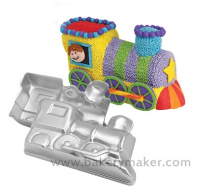 แม่พิมพ์เค้ก รถไฟ 4D (2 ชิ้น)